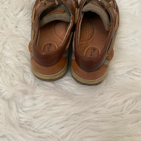 🔥30%OFF🔥SPERRY BROWN GREEN/PINK STRIPE SHOE 5.5 - Picture 5 of 9